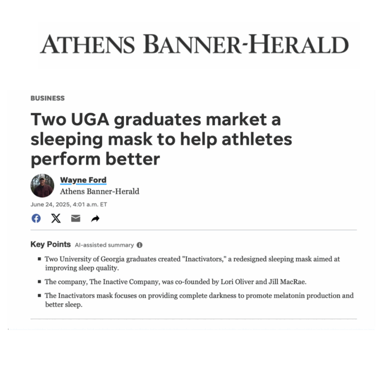 Two UGA graduates market a sleeping mask to help athletes perform better