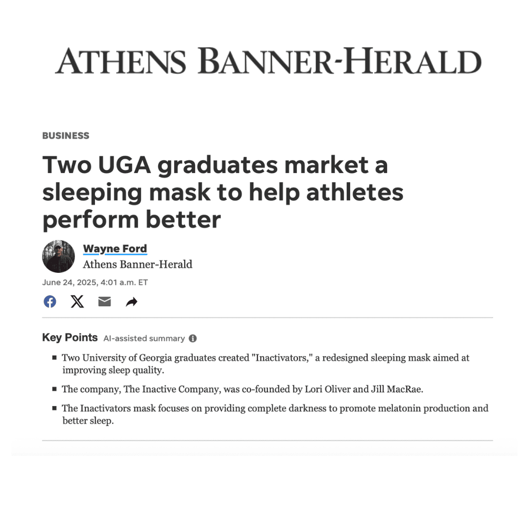 Two UGA graduates market a sleeping mask to help athletes perform better